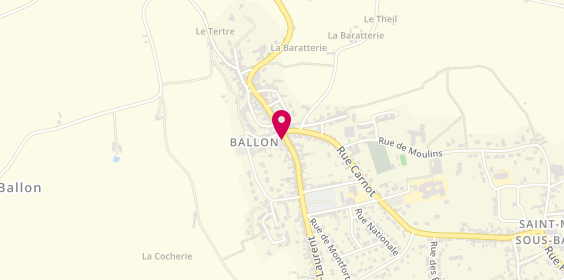 Plan de La Lunetterie de Noémie, 1 place de la République, 72290 Ballon-Saint-Mars