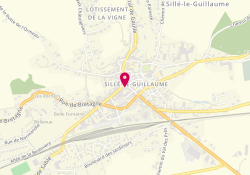 Plan de Optic 2000 Bracq Opticiens, 3 place Saint-Etienne, 72140 Sillé-le-Guillaume
