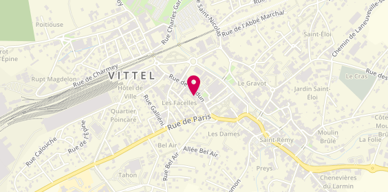Plan de Optique Padovani, 228 Rue de Verdun, 88800 Vittel