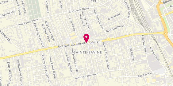 Plan de Optique Ste Savine Mut Fr Champ Ard Ss, Entree 2 59 Avenue General Gallieni, 10300 Sainte-Savine