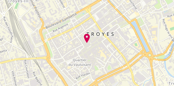 Plan de Optique des Ursins, 25 Rue Champeaux, 10000 Troyes