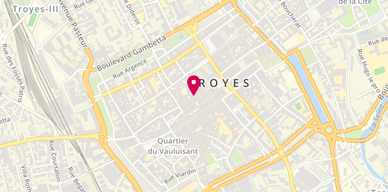 Plan de Optique Champeaux, 20 Rue Champeaux, 10000 Troyes