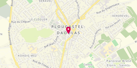 Plan de Opticiens Krys Poulgastel, 6 Rue Mairie, 29470 Plougastel-Daoulas