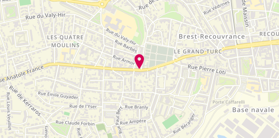 Plan de 4 Moulins Optic, 240 Rue Anatole France, 29200 Brest