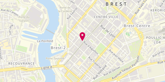 Plan de Martine Rivoal Lunettes, 42 Rue de Siam, 29200 Brest