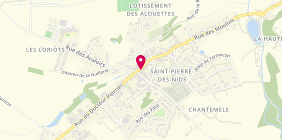 Plan de Optique Saint-Pierre, 1 Rue du Bourg l'Abbé, 53370 Saint-Pierre-des-Nids