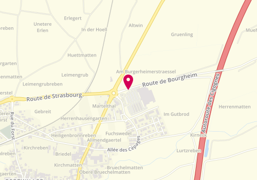 Plan de Mfn Optique, 2 Route Bourgheim, 67140 Gertwiller