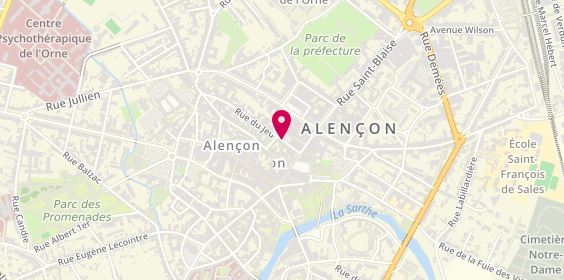 Plan de Ghislain duroy-opticien-lunetier, 21 Rue du Jeudi, 61000 Alençon