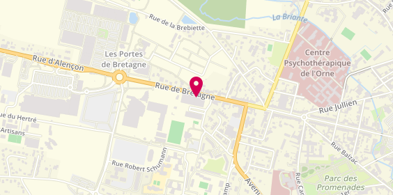 Plan de Optical Center, 155 Rue de Bretagne, 61000 Alençon