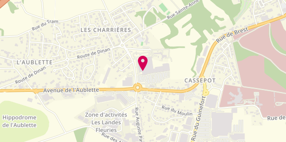 Plan de Le Collectif des Lunetiers, Route de Saint Brieuc
10 Centre Commercial le Chêne, 22100 Quévert