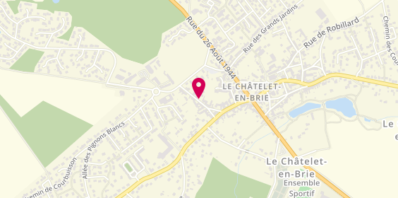 Plan de Le Bel Optic, Centre Commercial Rue Château des Dames, 77820 Le Châtelet-en-Brie