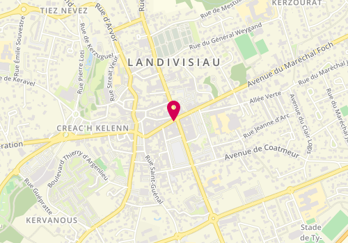Plan de Optic 2000, 34 Rue Louis Pasteur, 29400 Landivisiau