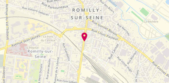 Plan de Opticien Romilly/Seine -La Boule d'Or - le Collectif des Lunetiers, 59 Rue de la Boule d'Or, 10100 Romilly-sur-Seine