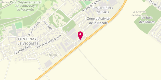 Plan de Lbf Opticien, 20 Rue de l'Orme, 91540 Fontenay-le-Vicomte