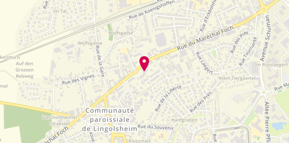 Plan de Optic 2000, 79 Rue du Maréchal Foch, 67380 Lingolsheim