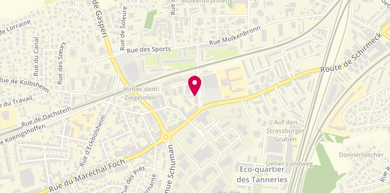 Plan de Bruno Eby Opticien Visagiste Meschenmose, 7 Rue du Petit-Marais, 67200 Strasbourg