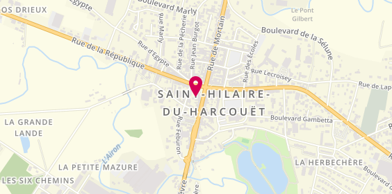 Plan de Audio Optique Dupont, 50 Place Nationale, 50600 Saint-Hilaire-du-Harcouët