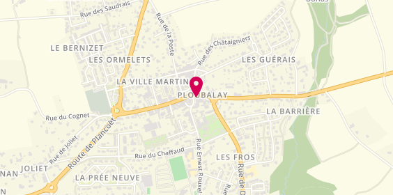 Plan de Les Lunettes d'Eglantine, 1 place du Martray, 22650 Ploubalay
