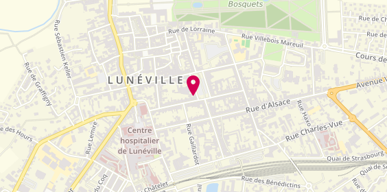 Plan de Atol Opticiens, 14 place Léopold, 54300 Lunéville