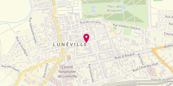 Plan de Les Opticiens Thill, 42 Rue Banaudon, 54300 Lunéville