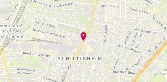 Plan de Schillig'Optique Surdite, 122 Route de Bischwiller, 67300 Schiltigheim
