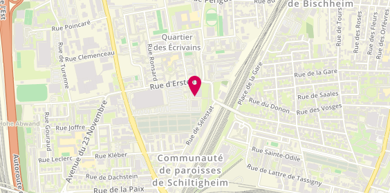 Plan de Optical Center, 11 Rue d'Erstein, 67300 Schiltigheim