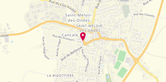 Plan de JeanFrançois Opticien, 1-3 Rue des Primeurs place du Marché au Cadran, 35350 Saint-Méloir-des-Ondes