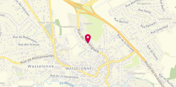 Plan de Mfn Optique, Route Départementale 25 Rue Hohengoeft, 67310 Wasselonne