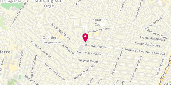 Plan de Le Lunettarium, 1 Bis Rue Jean Dussart, 91390 Morsang-sur-Orge
