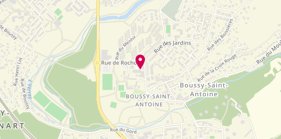 Plan de Boussy Optic & Audition, 6 esplanade de la Ferme, 91800 Boussy-Saint-Antoine
