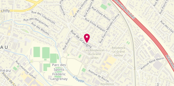Plan de Centre Optique, 71 Rue de Gravigny, 91380 Chilly-Mazarin