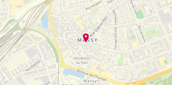 Plan de Opticien Massy - Centre Ville - Krys, 87 Rue Gabriel Péri, 91300 Massy