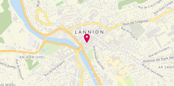 Plan de Opticien Lannion - rue des Augustins - Krys, 11 Rue des Augustins, 22300 Lannion