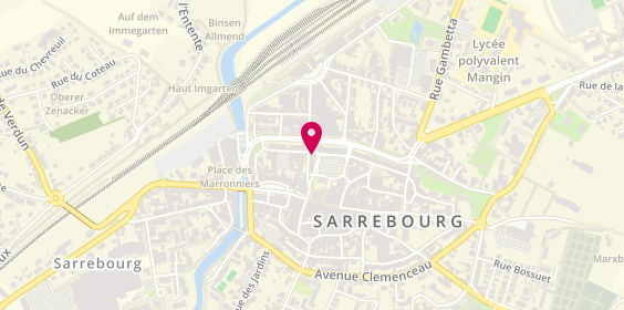 Plan de Optique Sattler, 3 Rue Napoléon, 57400 Sarrebourg
