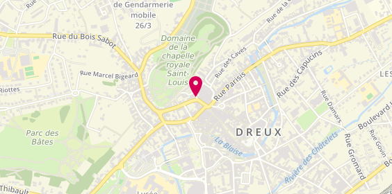 Plan de Optique Pierre Leman, 22 Rue Orfeuil, 28100 Dreux