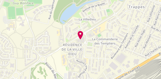 Plan de Optique des Templiers, avenue Paul Cézanne, 78990 Élancourt