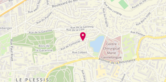 Plan de Visiome, 60 Rue de Fontenay, 92350 Le Plessis-Robinson