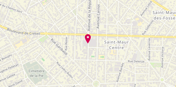 Plan de Green Optical, 10 Rue Baratte Cholet, 94100 Saint-Maur-des-Fossés