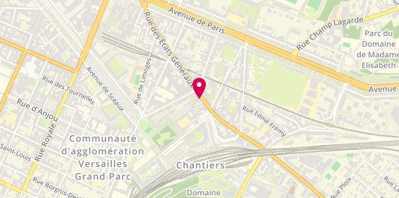 Plan de O2 Versailles, 36 Rue Etats Généraux, 78000 Versailles