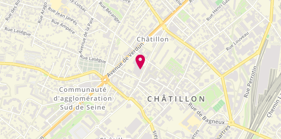 Plan de Optic 2000 - Opticien Châtillon, Ilot du Marché
48 Rue Gabriel Péri, 92320 Châtillon