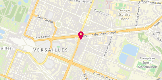 Plan de Opticien Versailles - av de St-Cloud - Krys, 20 avenue de Saint-Cloud, 78000 Versailles