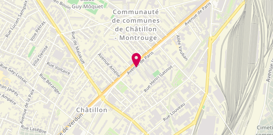 Plan de Atol Mon Opticien, 44 avenue de Paris, 92320 Châtillon