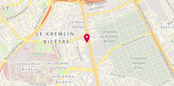 Plan de Centre Optique du Kabe, 60 avenue de Fontainebleau, 94270 Le Kremlin-Bicêtre