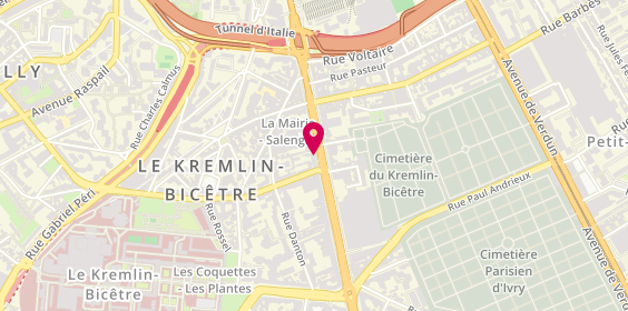 Plan de Rinavision, 46 avenue de Fontainebleau, 94270 Le Kremlin-Bicêtre