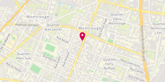 Plan de L'Opticien, 104 avenue de la République, 92120 Montrouge