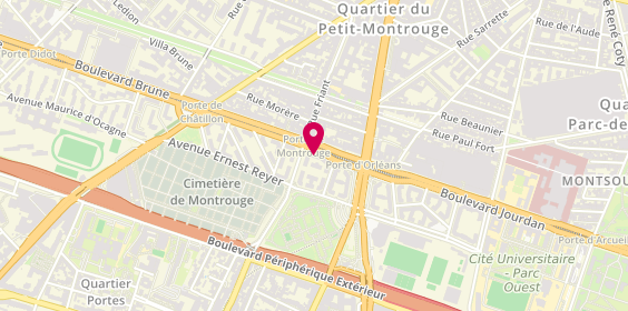 Plan de B'Brune Optique, 128 Boulevard Brune, 75014 Paris