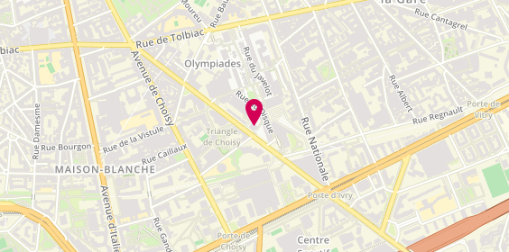 Plan de Le Collectif des Lunetiers, 44 avenue d'Ivry, 75013 Paris