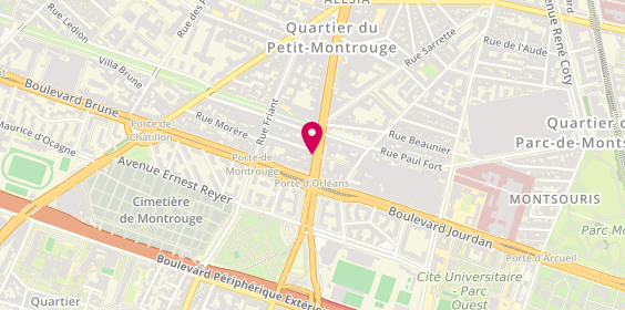 Plan de Joudinaud Optique, 132 Avenue du General Leclerc, 75014 Paris
