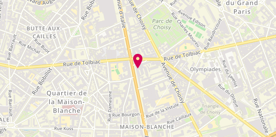 Plan de Tres'optic, 69 avenue d'Italie, 75013 Paris