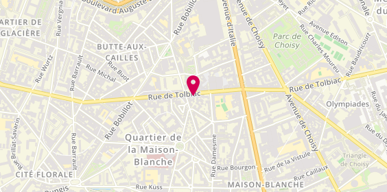 Plan de Optique Moulin des Prés, 167 Rue de Tolbiac, 75013 Paris